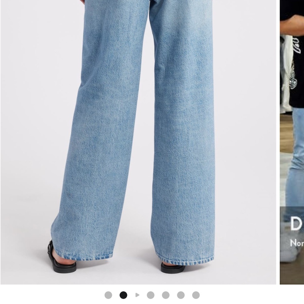 rag & bone Women's Miramar Straight Leg Jeans - Blue - Picture 7 of 9